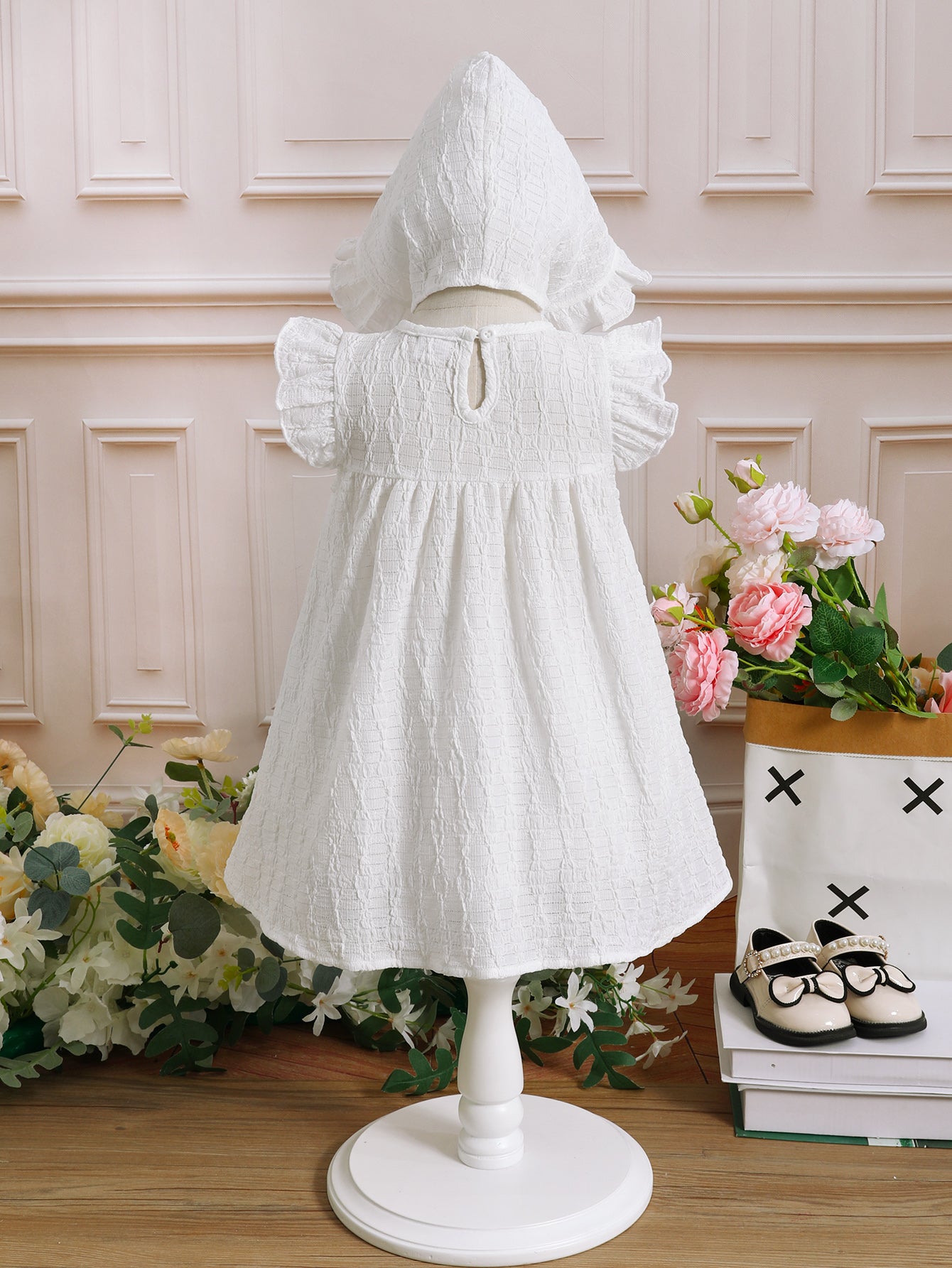 Wholesale Baby Girls Flower Dresses 0-18M Bulk Baby Girl Baptism Dresses Wholesale Kids Clothes for Online Store