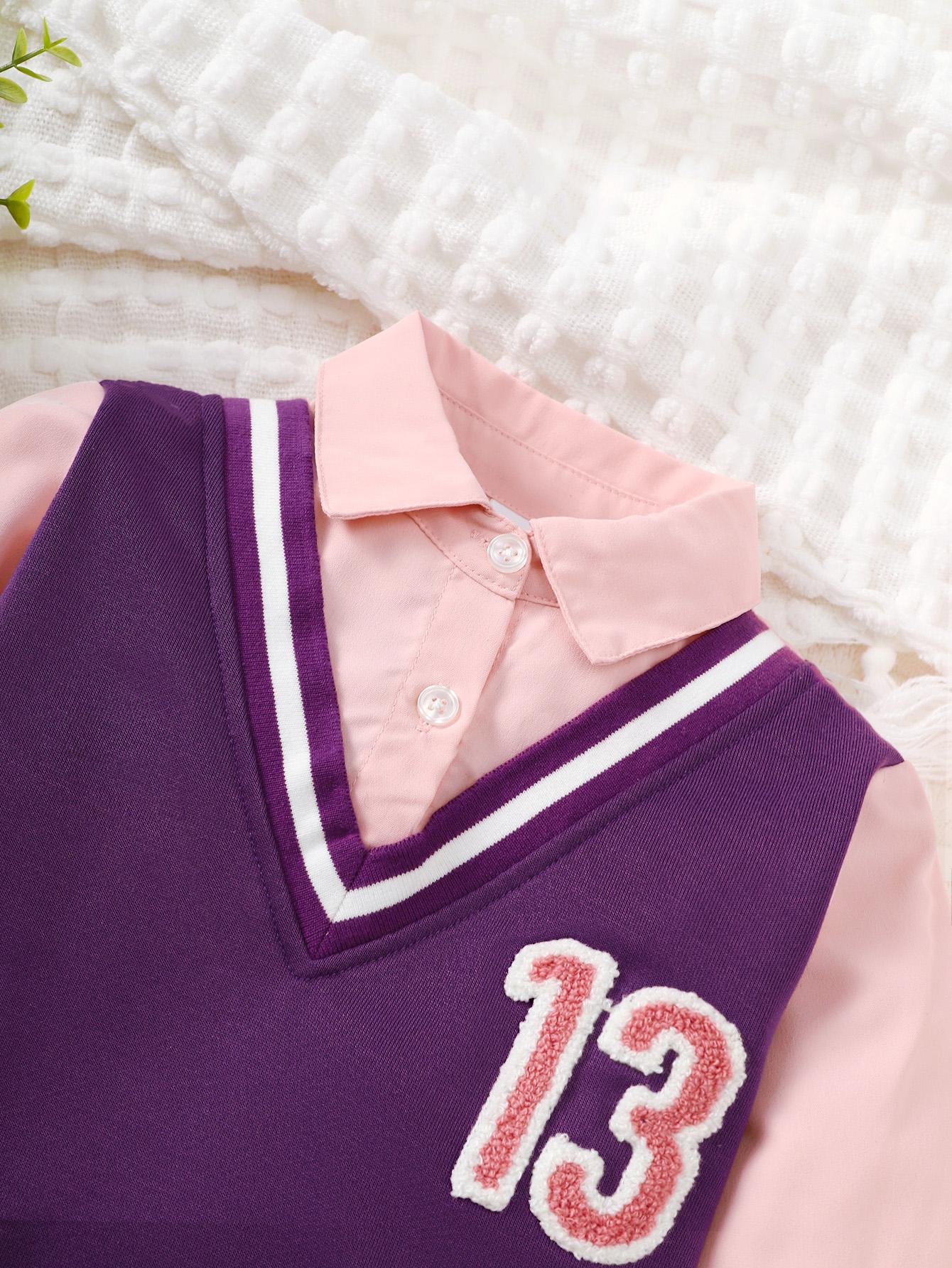 1-6Y Baby Girls Fall Dress Baby Girls One Piece Casual Dress Purple Wholesale Baby Clothes Catpapa 462308307