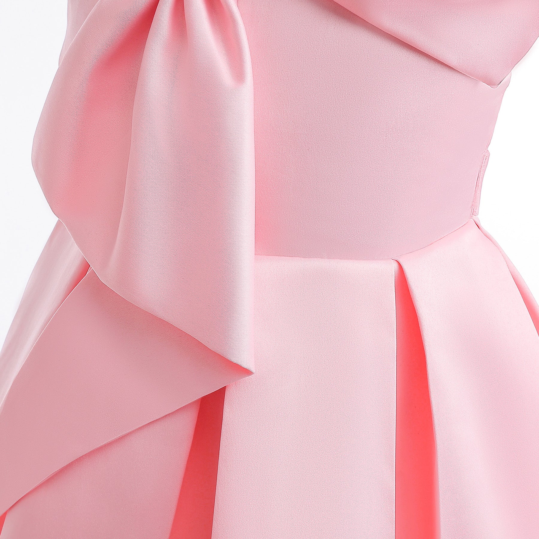 Wholesale 2-10Y Girls Single Strap Big Bow Woven Princess Dress, Kids Birthday Party Soft Matte Woven Formal Gown