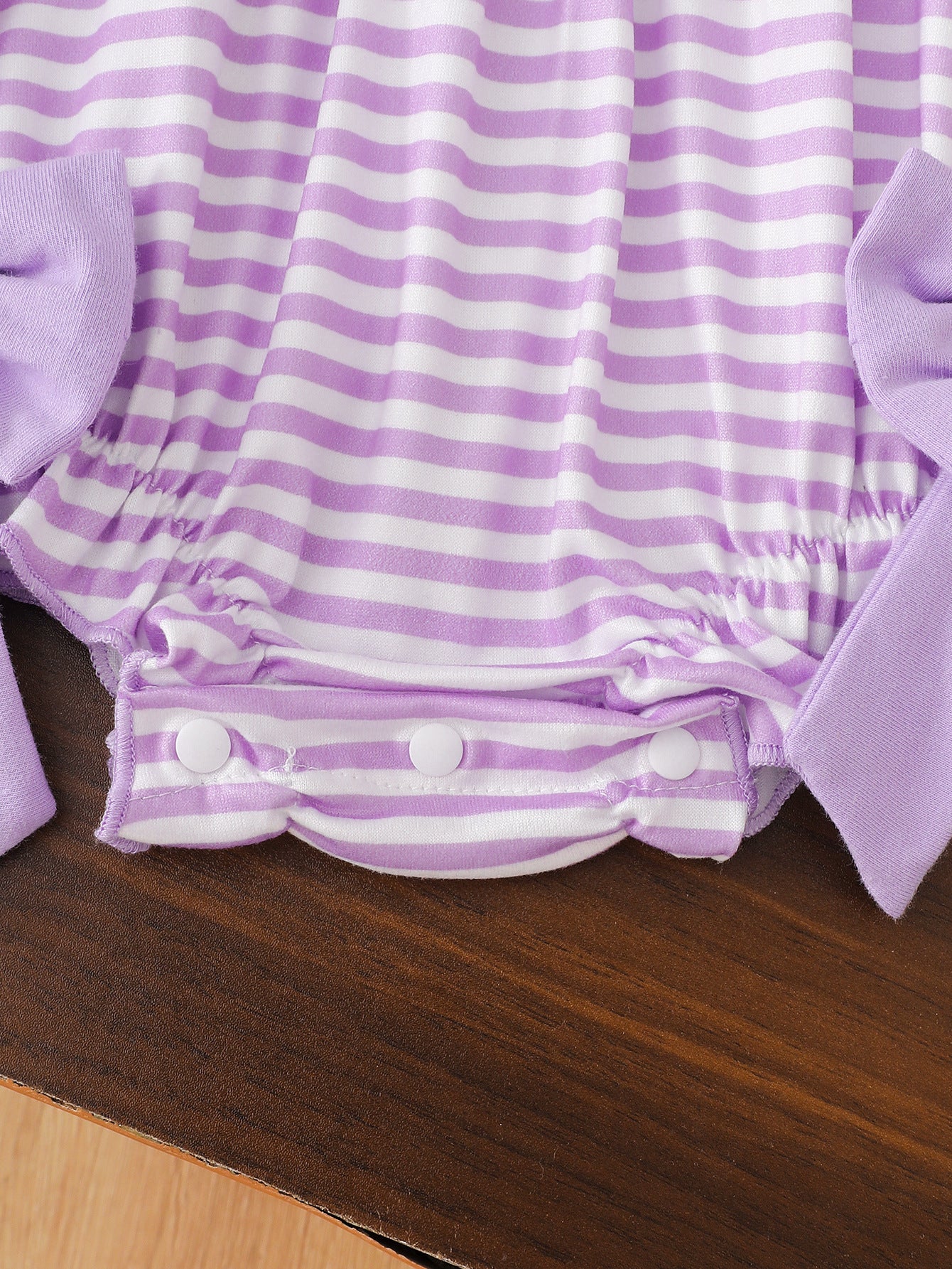 Wholesale 0-18M Baby Girls Peter Pan Collar Striped Ghost Towel Embroidery Bodysuit, Soft Knit Halloween Short Sleeve Romper