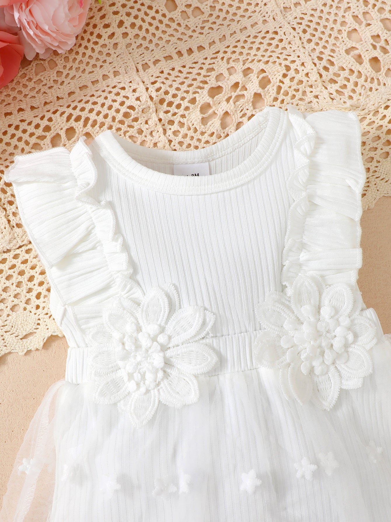 1-18M Wholesale Baby Onesies Bulk Christian Baptism Dress Flower Girl Dresses Catpapa Wholesale Baby Clothes For Boutique