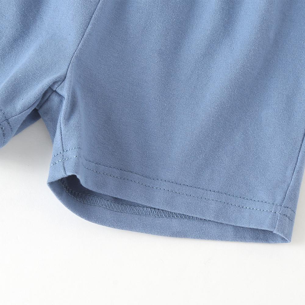 3-24M kid fashion boys Clothes Dinosaur Short sleeve shirt Elastic Shorts 2pcs Outfit Yellow catpapa 2184131