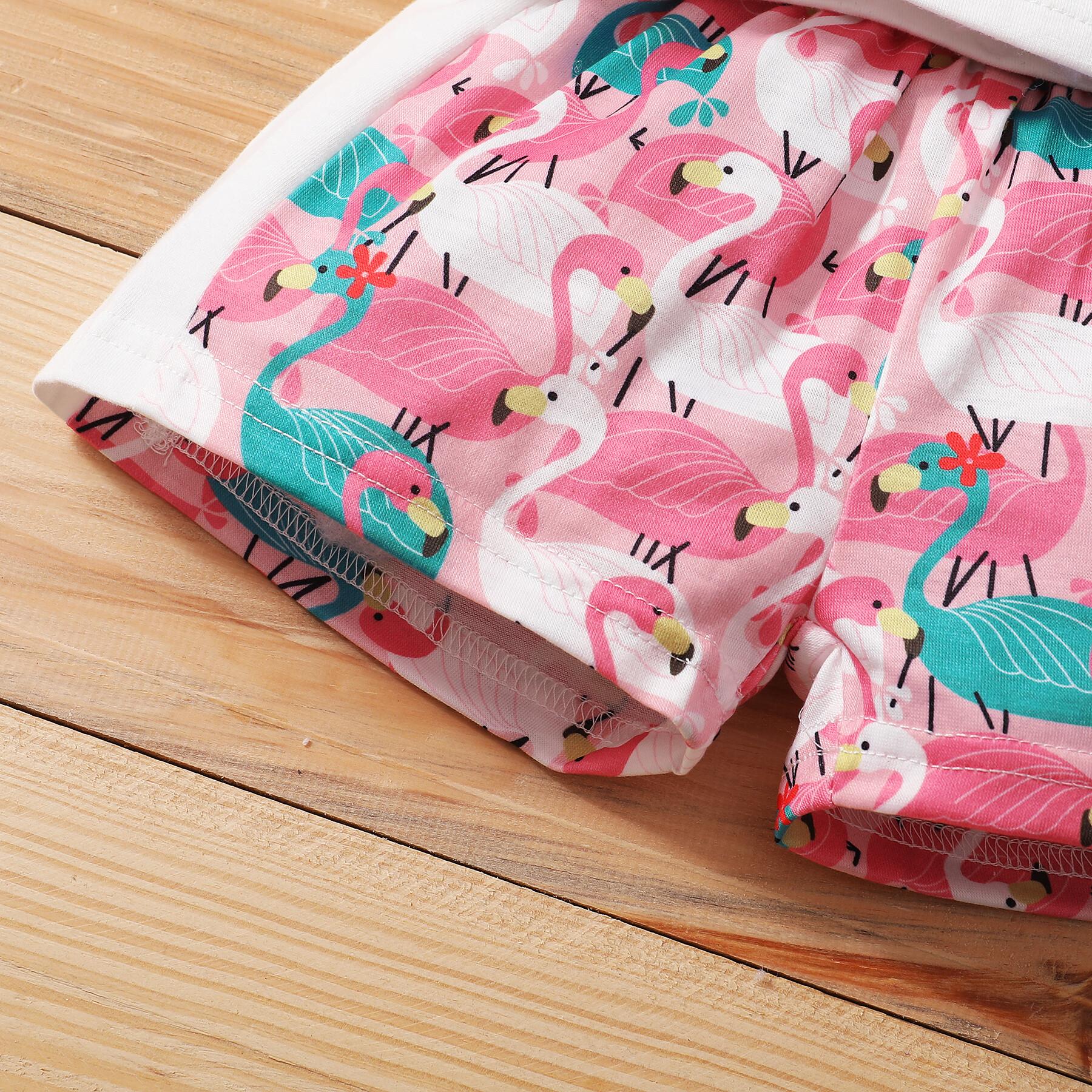 3-24M Infant Kids Girl Clothes Short Sleeve Shirt Top Shorts Set Infant Baby Girl Shorts Outfits Catpapa L2006085