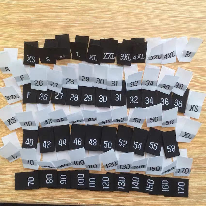 Customized Size Labels