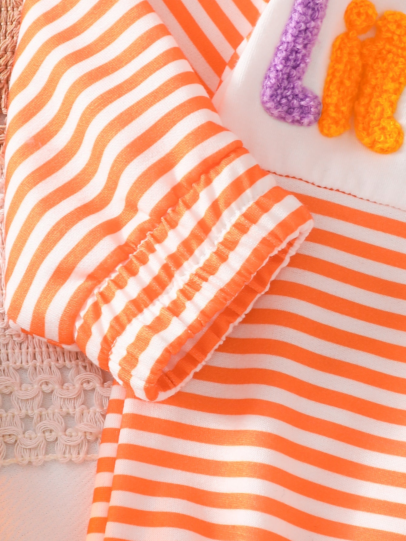Wholesale 6M-4T Boys Striped Half Zip Polo Sweatshirt, Soft Knit Halloween Ghost Pumpkin Towel Embroidery Long Sleeve Top