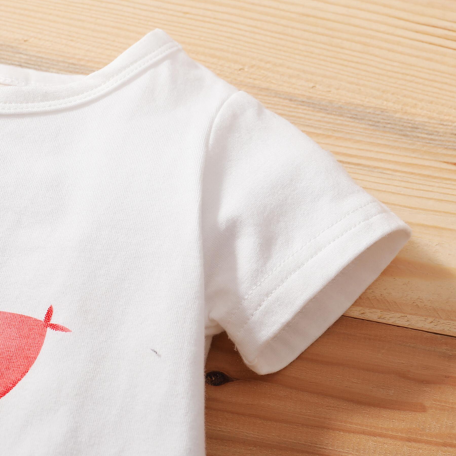 3-24M Infant Kids Girl Clothes Short Sleeve Shirt Top Shorts Set Infant Baby Girl Shorts Outfits Catpapa L2006085