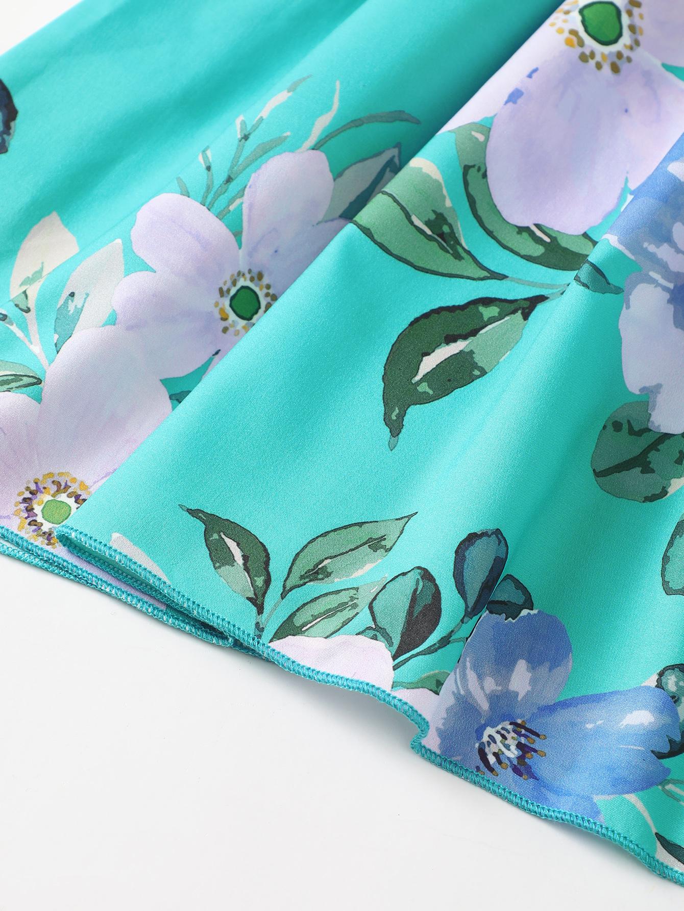 5-14Y Ready Stock Kids Clothes Girls Dress Floral Print Straps For Summer Smocking Dress One Piece Hawaii Style Dress Blue Catpapa 462302016