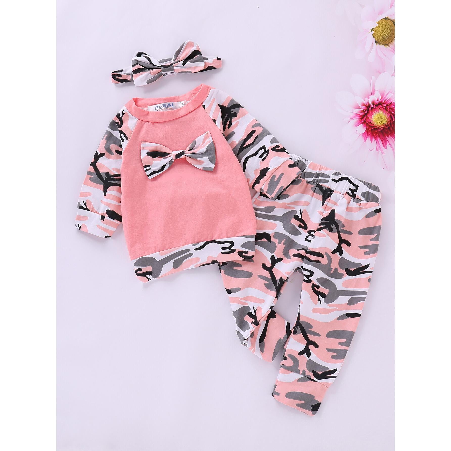 0-12M Infant Baby Girl Clothes Baby Girl Winter Long Sleeve Suit Wholesale Baby Clothing Catpapa 191019