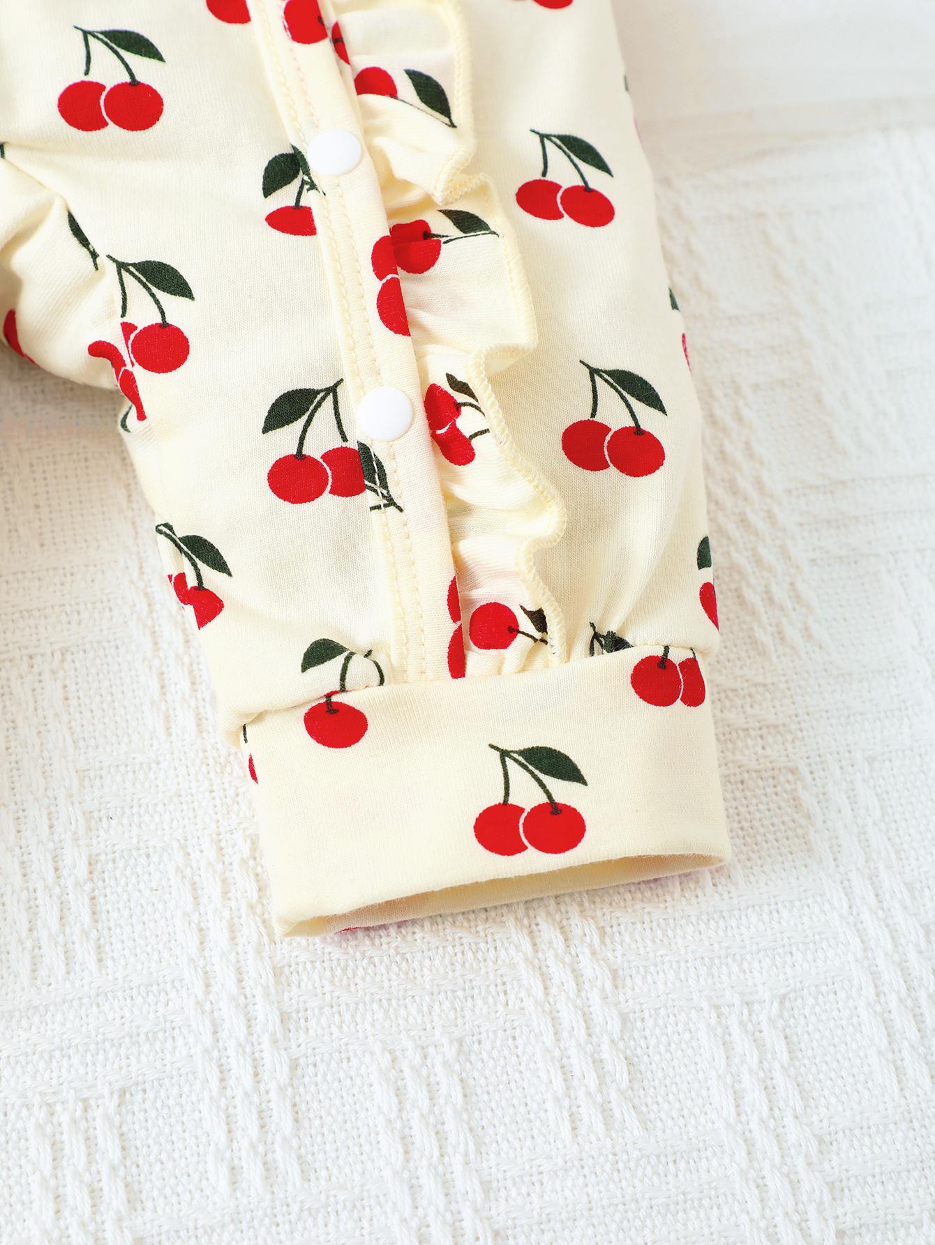0-9M Newborn Baby Girls Clothes Cute Baby Girl Long Sleeve Jumpsuit Apricot Suit Wholesale Baby Clothes Catpapa WJ212211301-1
