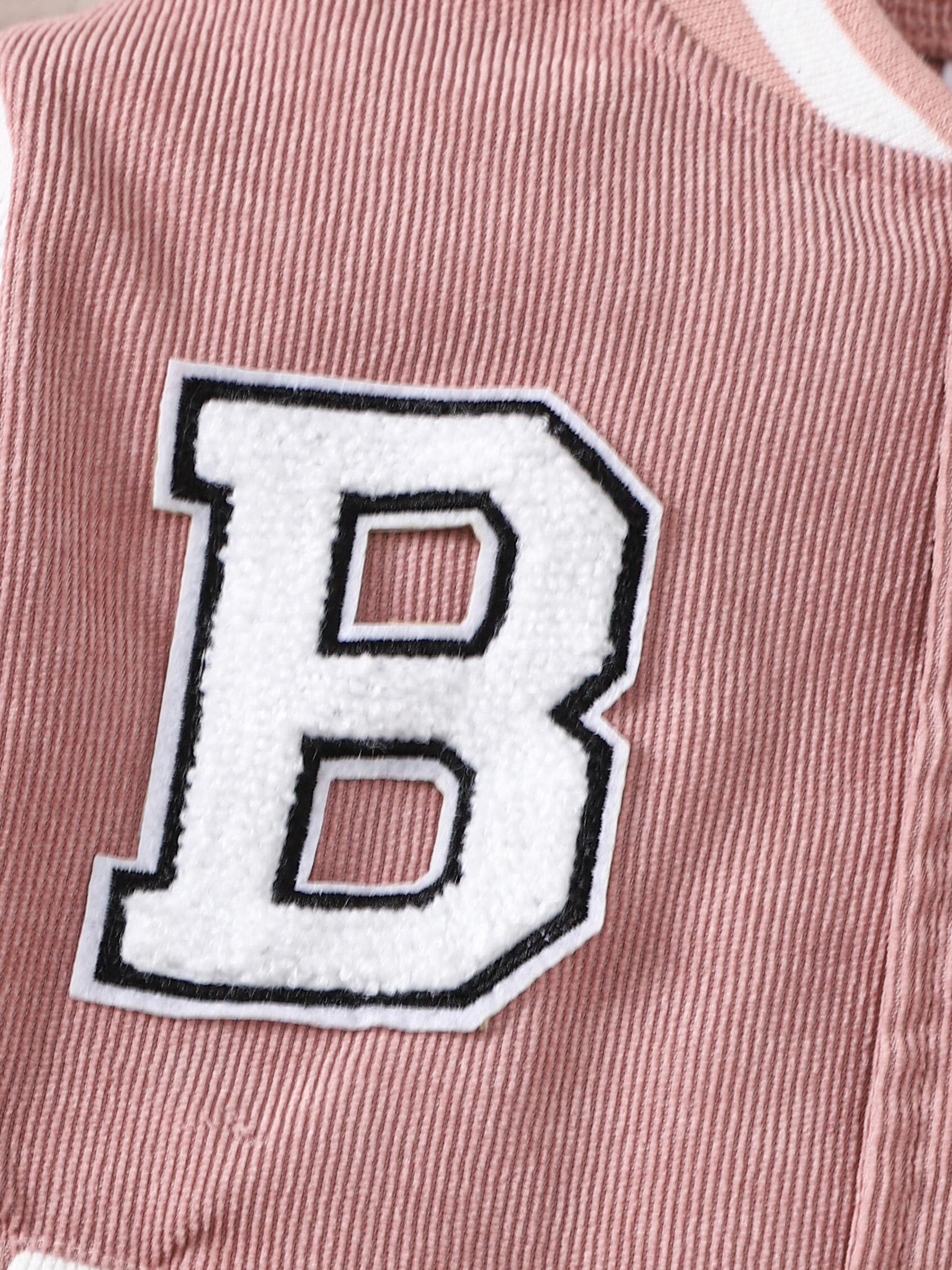 1-8Y Girls Baseball Jacket Elastic Skirt 2Pcs Spring Fall Baby Girl Clothing Pink Wholesale Girl Clothing Catpapa W462307151