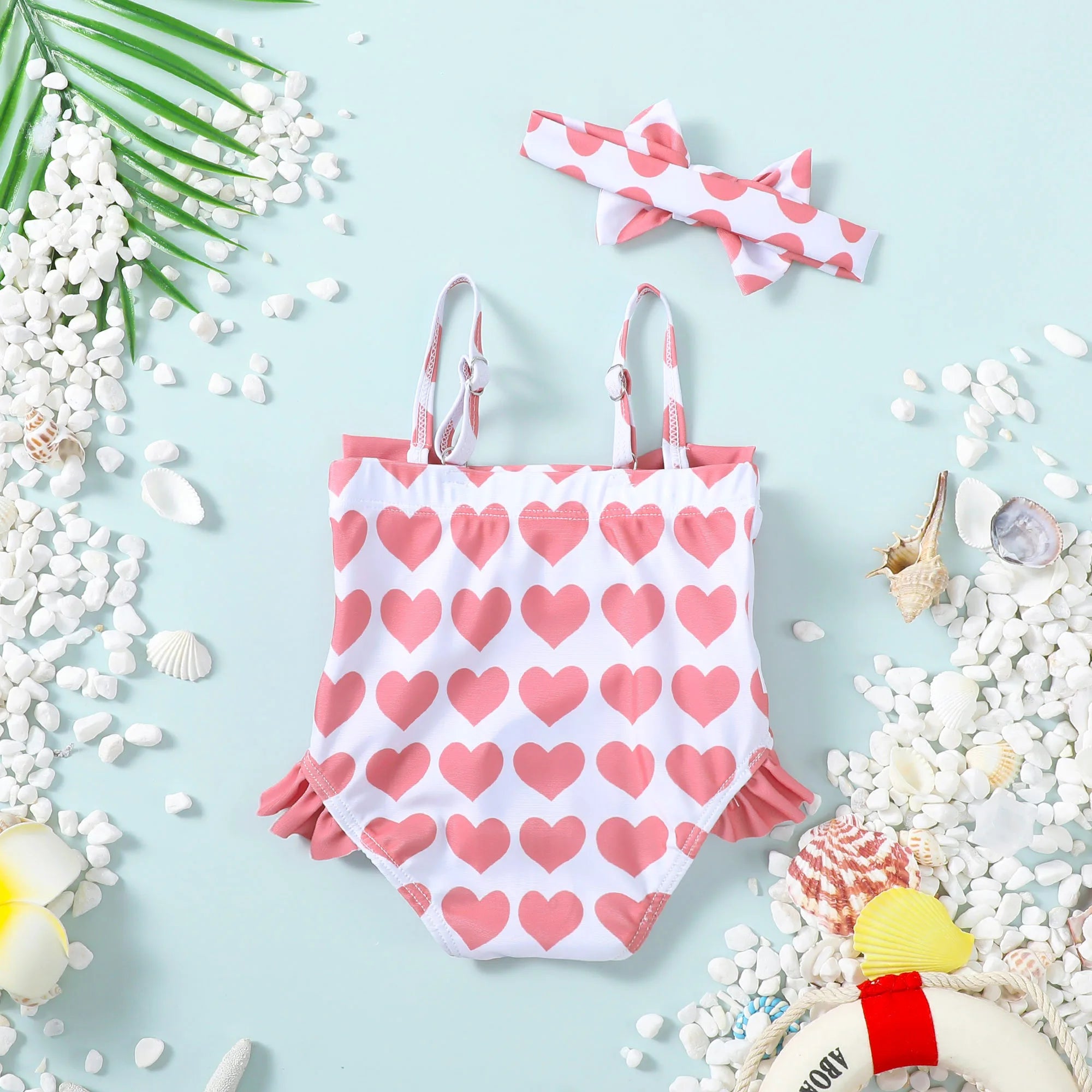0-14Y Custom newborn Baby Girls One-Piece Swimwear Ruffle Swimsuits wholesale baby bikini Catpapa