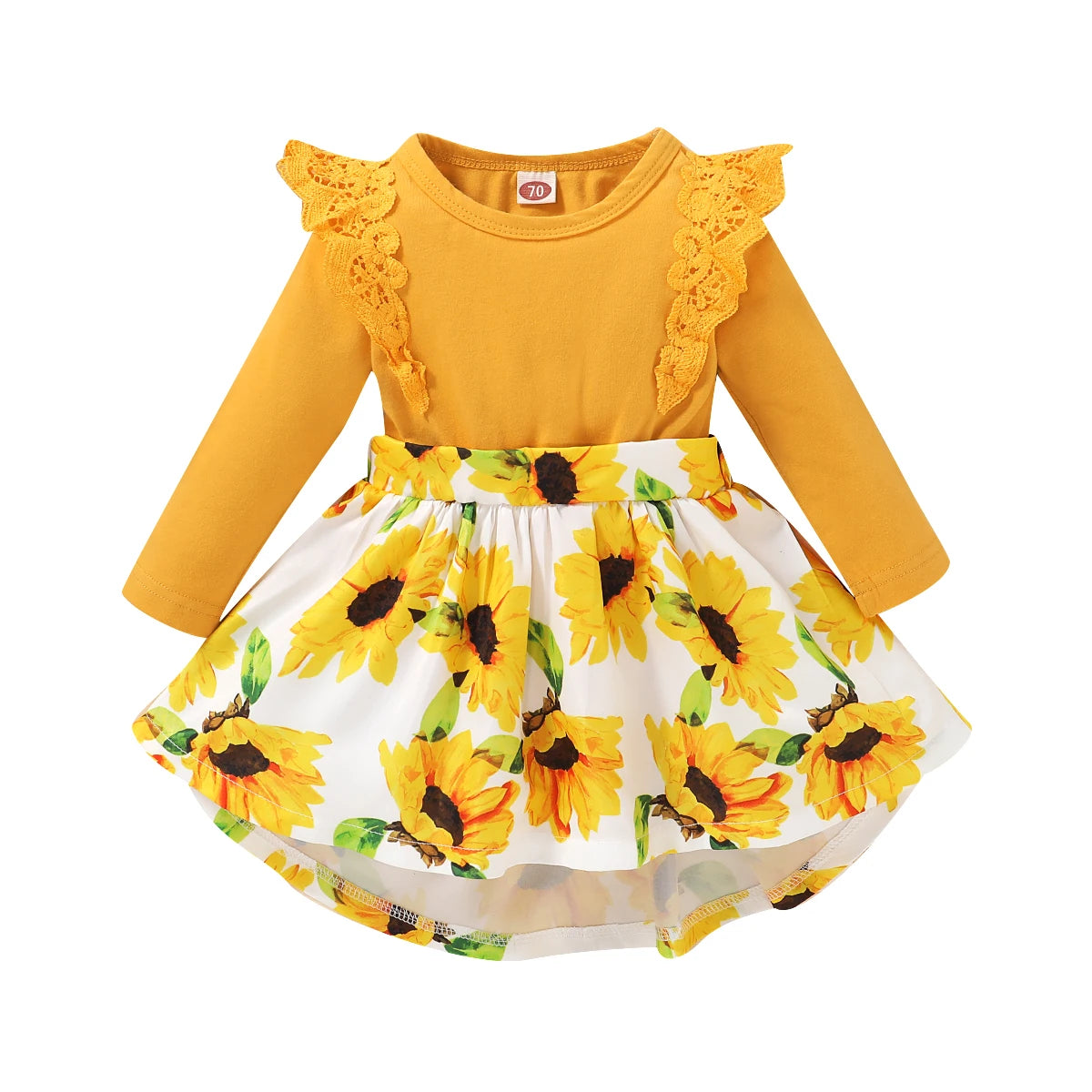 0-18M Custom baby girl clothes fall baby girl long sleeve romper dress wholesale baby clothing Catpapa YMX2008195