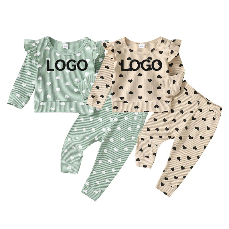 6M-24M Custom design baby girl clothing spring set ODM&OEM baby clothing wholesale Catpapa 132211024