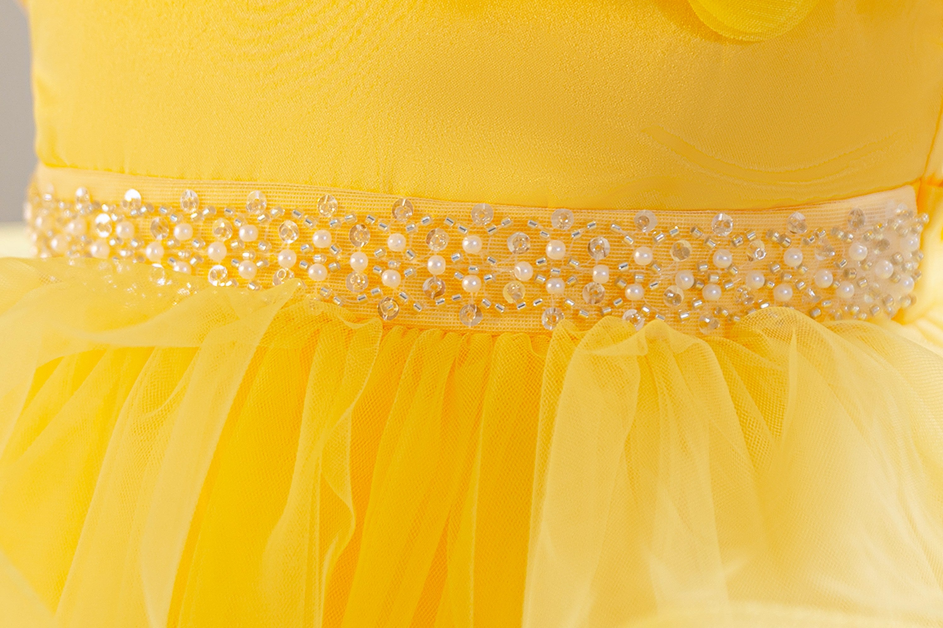 Wholesale 18M-7Y Girls Off Shoulder 3D Flower Tiered Tulle Princess Dress, Kids Birthday Party Rhinestone Waist Soft Mesh Formal Gown