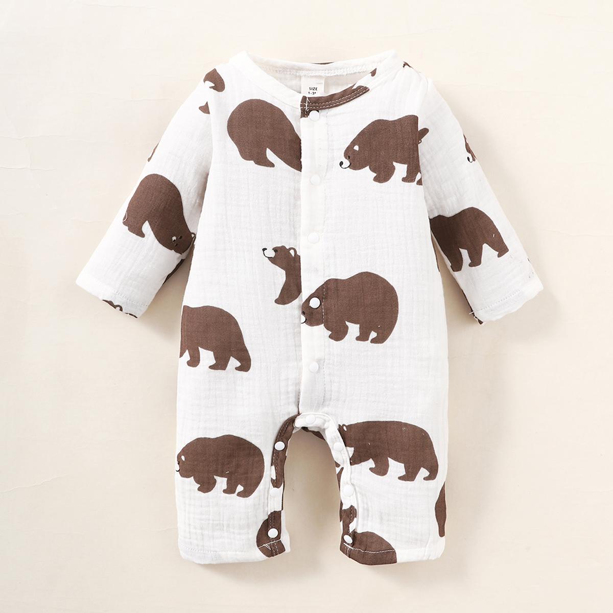 0-12M Baby Girls Fall Pajamas Jumpsuit Onesies Bodysuit Wholesale Baby Clothes Catpapa WJ212208302