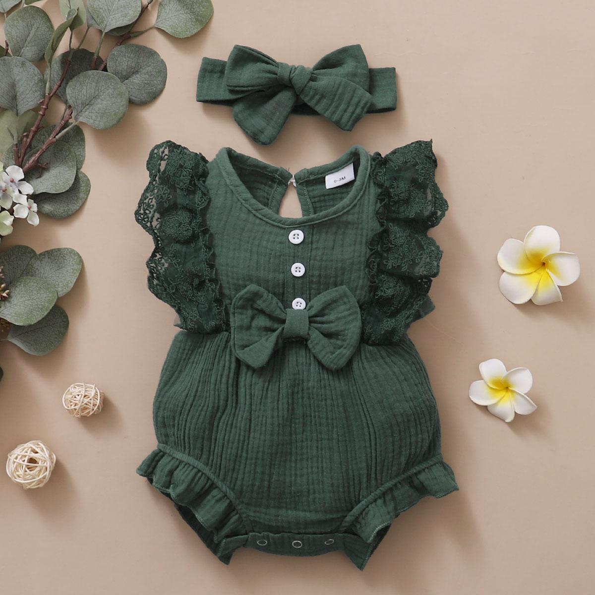 0-18M Baby Girl Sleeveless Bodysuit Baby Onesies Wholesale Baby Clothes catpapa 12011153-3