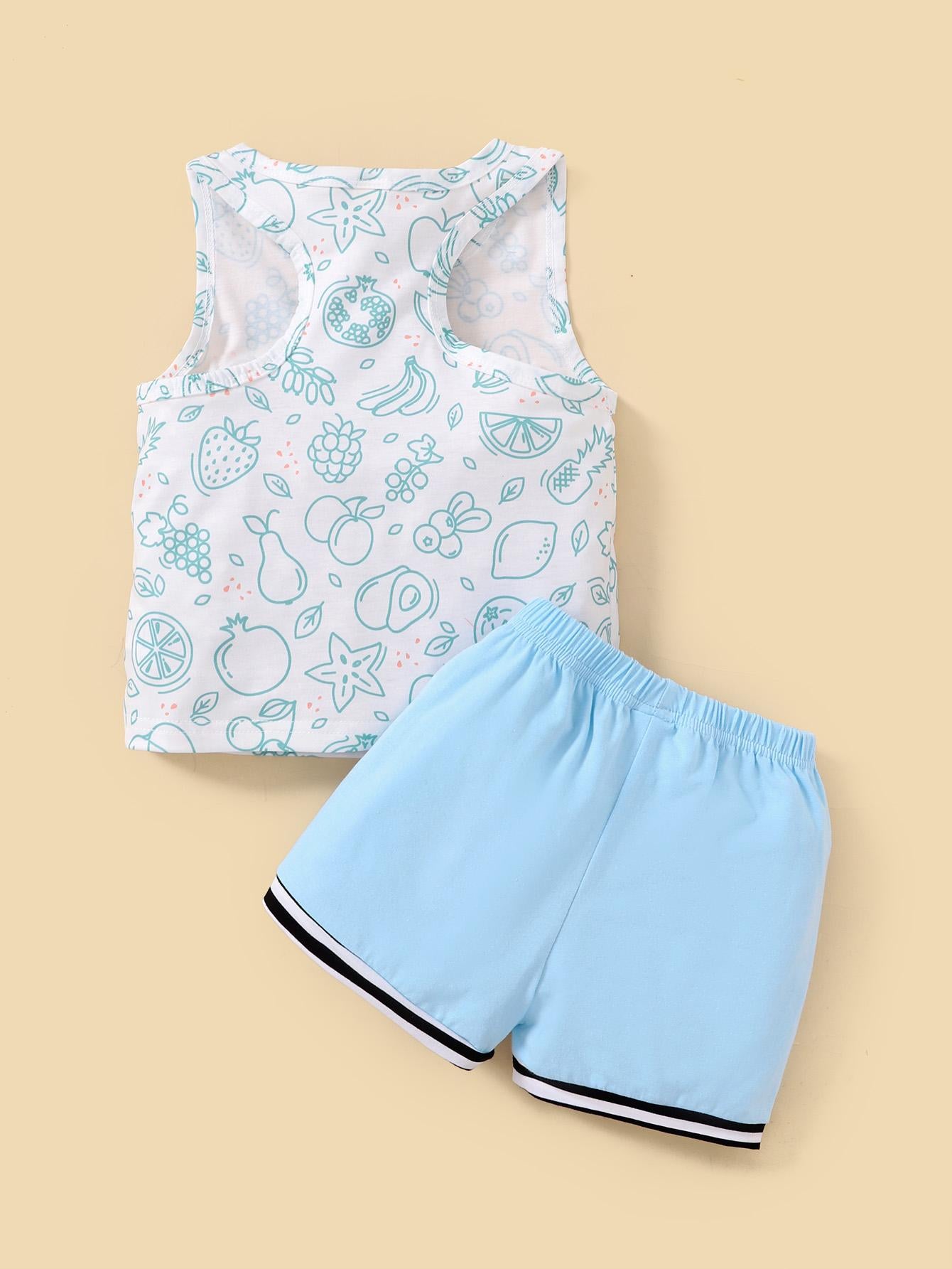 1-8Y baby boy two-piece set baby boy summer blue outfit wholesale boy clothes Catpapa 12110843-1