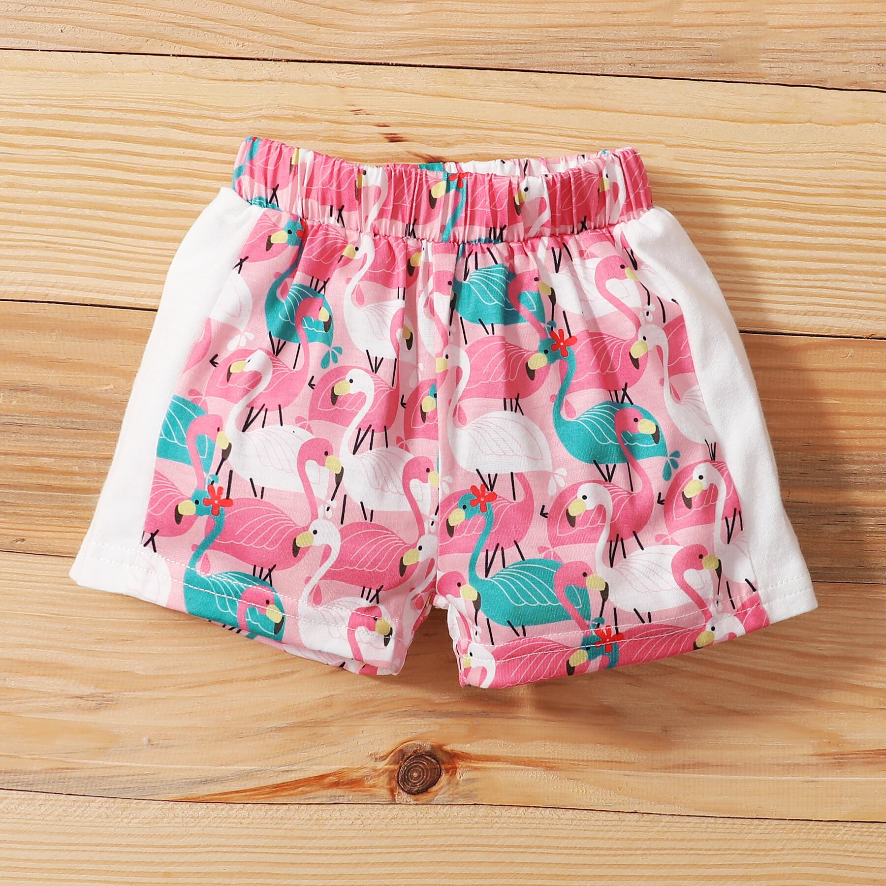 3-24M Infant Kids Girl Clothes Short Sleeve Shirt Top Shorts Set Infant Baby Girl Shorts Outfits Catpapa L2006085