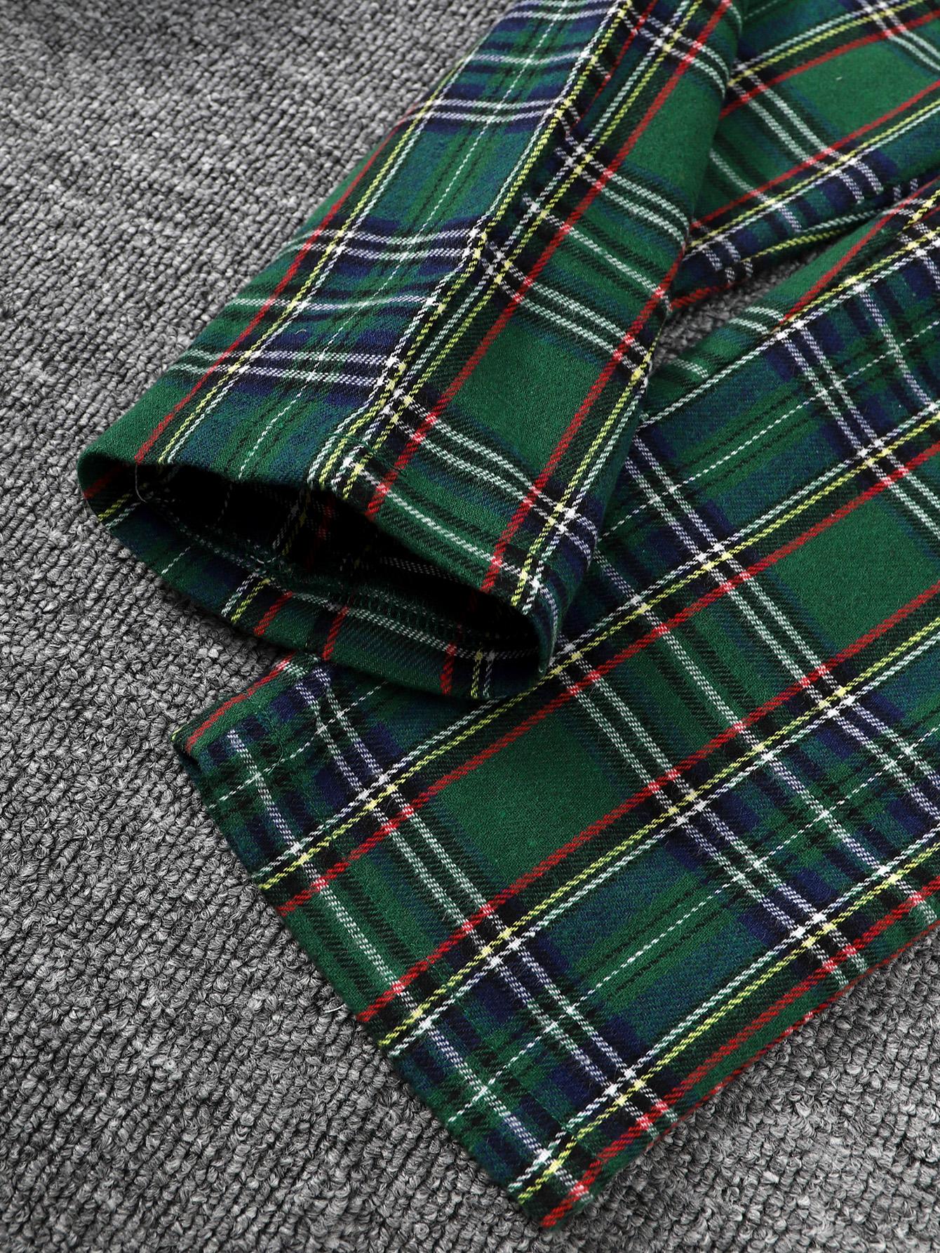 4-7Y 3pcs Boy's Plaid Patter Gentleman Outfit, Bowtie Shirt & Suit & Pants Set, Kid's Clothes Catpapa 462308166