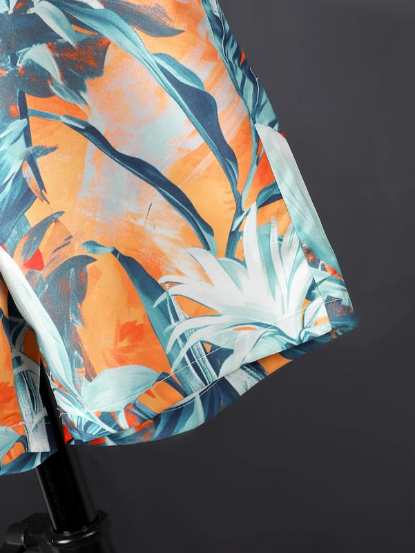 7-15Y Kid Boys Outfits Coconut Tree Casual Short Sleeve T-shirt Full Print Shorts Set 2Pcs Clothing For Summer, As Gifts Catpapa 462401038