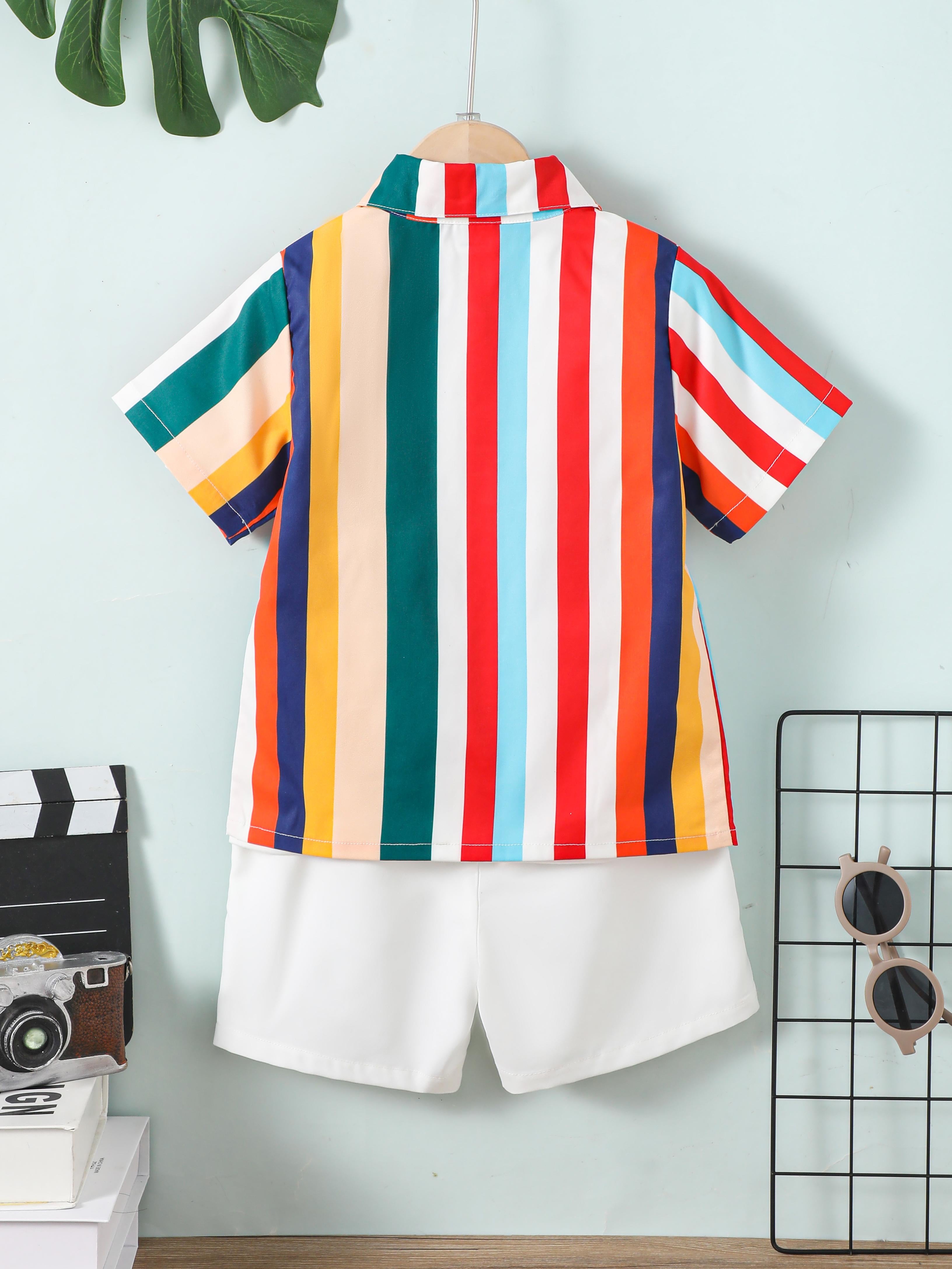 1-8Y Baby Boys Summer Outfits Pocket Shirts Elastic Shorts 2Pcs Clothes Toddler Clothes Wholesale Catpapa 46230630