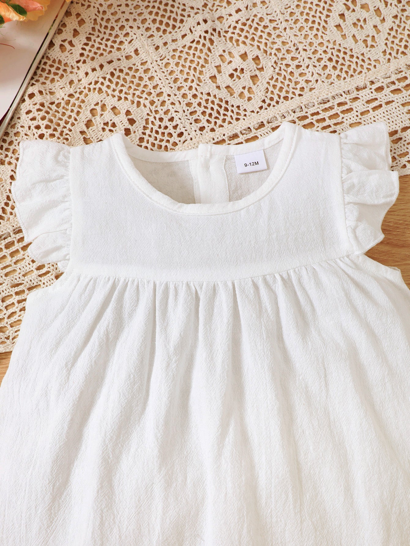 1-18M Bulk Organic Baby Girl Dress Wholesale Baby Girl Clothes 2Pcs Baptism Dress