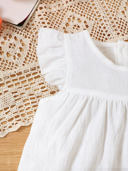 1-18M Bulk Organic Baby Girl Dress Wholesale Baby Girl Clothes 2Pcs Baptism Dress