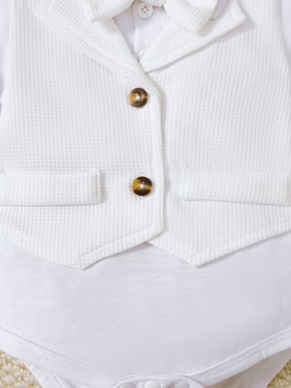 0-18M Wholesale Boys Clothes Christian Baby Baptism Outfit Catpapa Bulk Childrens Apparel