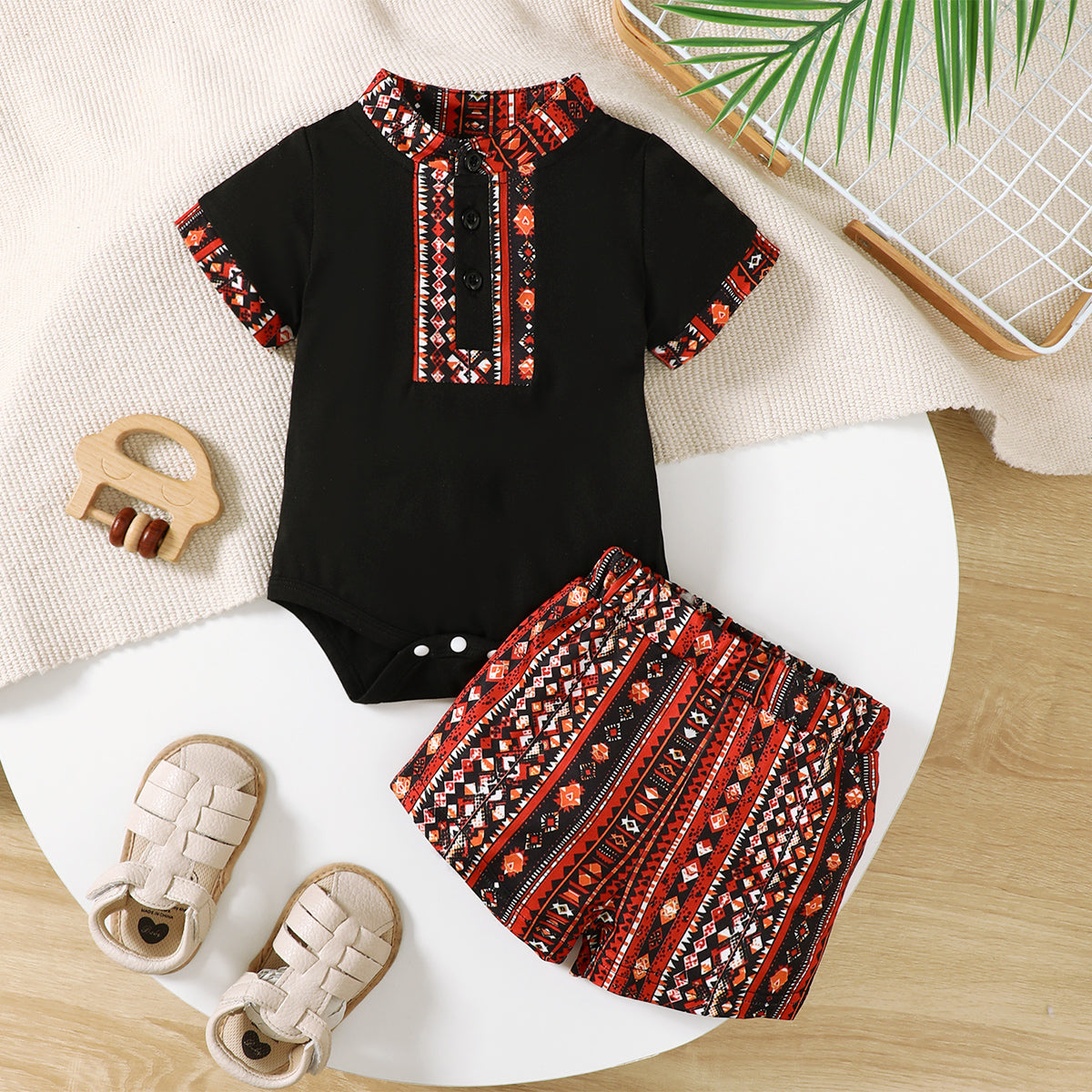 1-18M Wholesale Baby Romper Set Muslim Eid Al-Fitr Bulk Kids Clothes Catpapa Wholesale Kids Clothing Suppliers