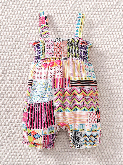 6M-3Y Baby girl sleeveless colorful halterneck jumpsuit girl summer suit Catpapa 112204619