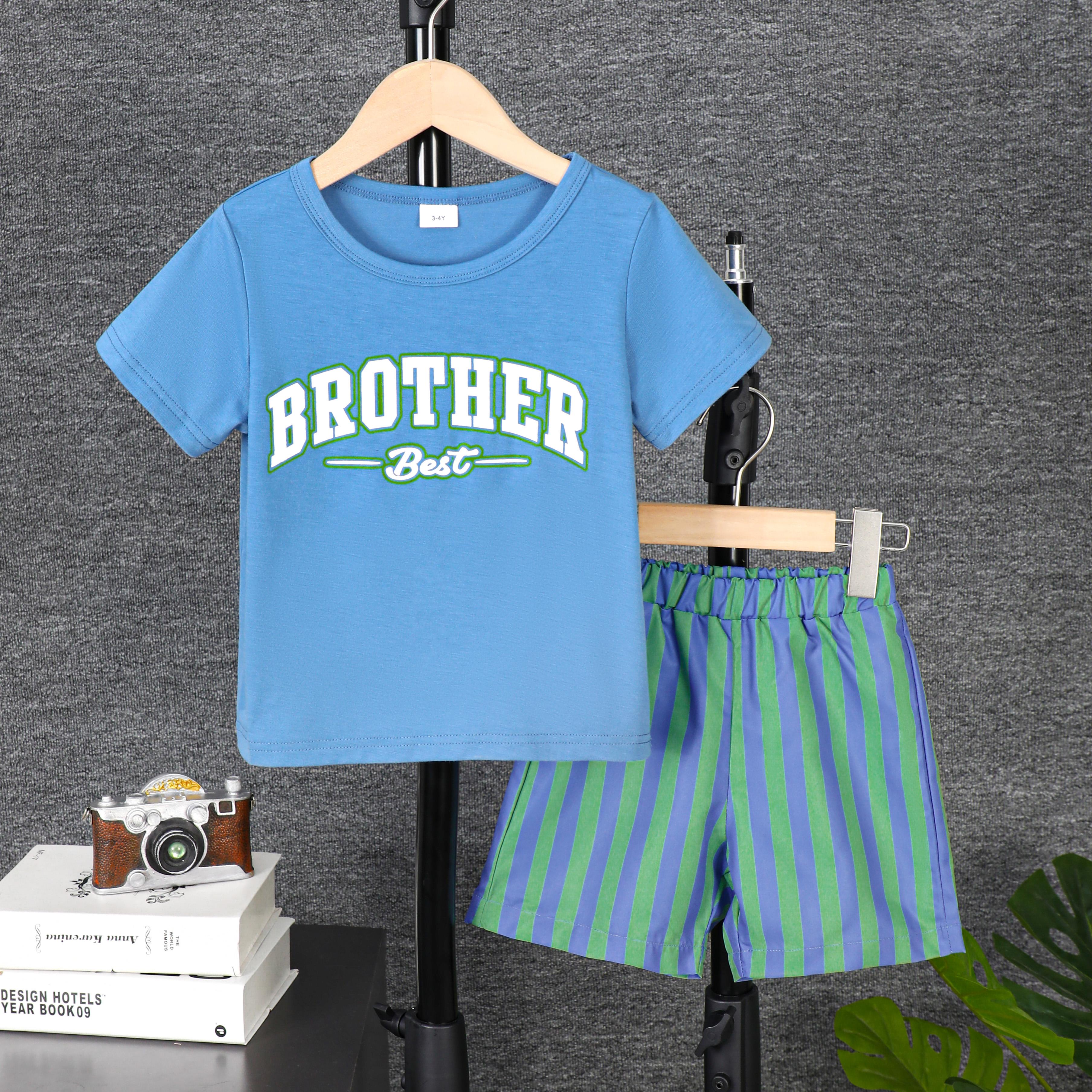 1-8Y Kid Toddler Boys Summer Clothes Short Sleeve Casual Sets 2pcs Blue Wholesale Boys Clothes Catpapa 462306301