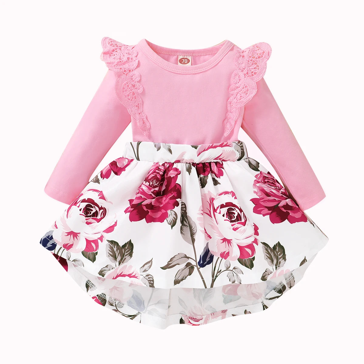 0-18M Custom baby girl clothes fall baby girl long sleeve romper dress wholesale baby clothing Catpapa YMX2008195