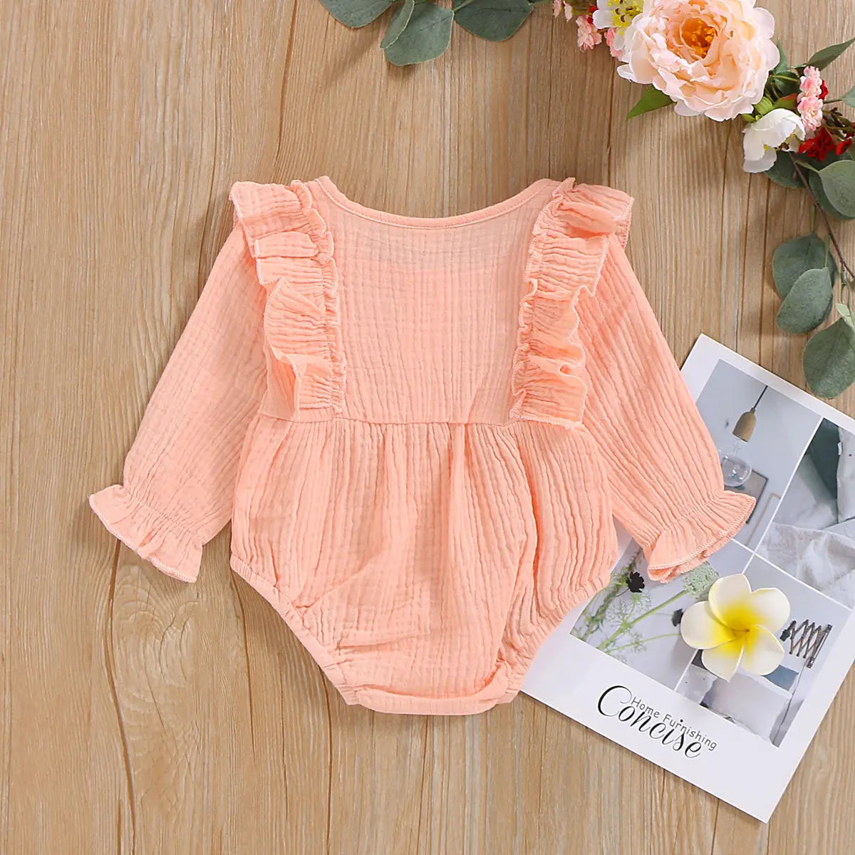 0-12M Custom design baby clothes Infant Baby Girl Clothes Newborn Baby Bodysuit Romper Bodysuit ODM&OEM baby clothing wholesale Catpapa 1971573