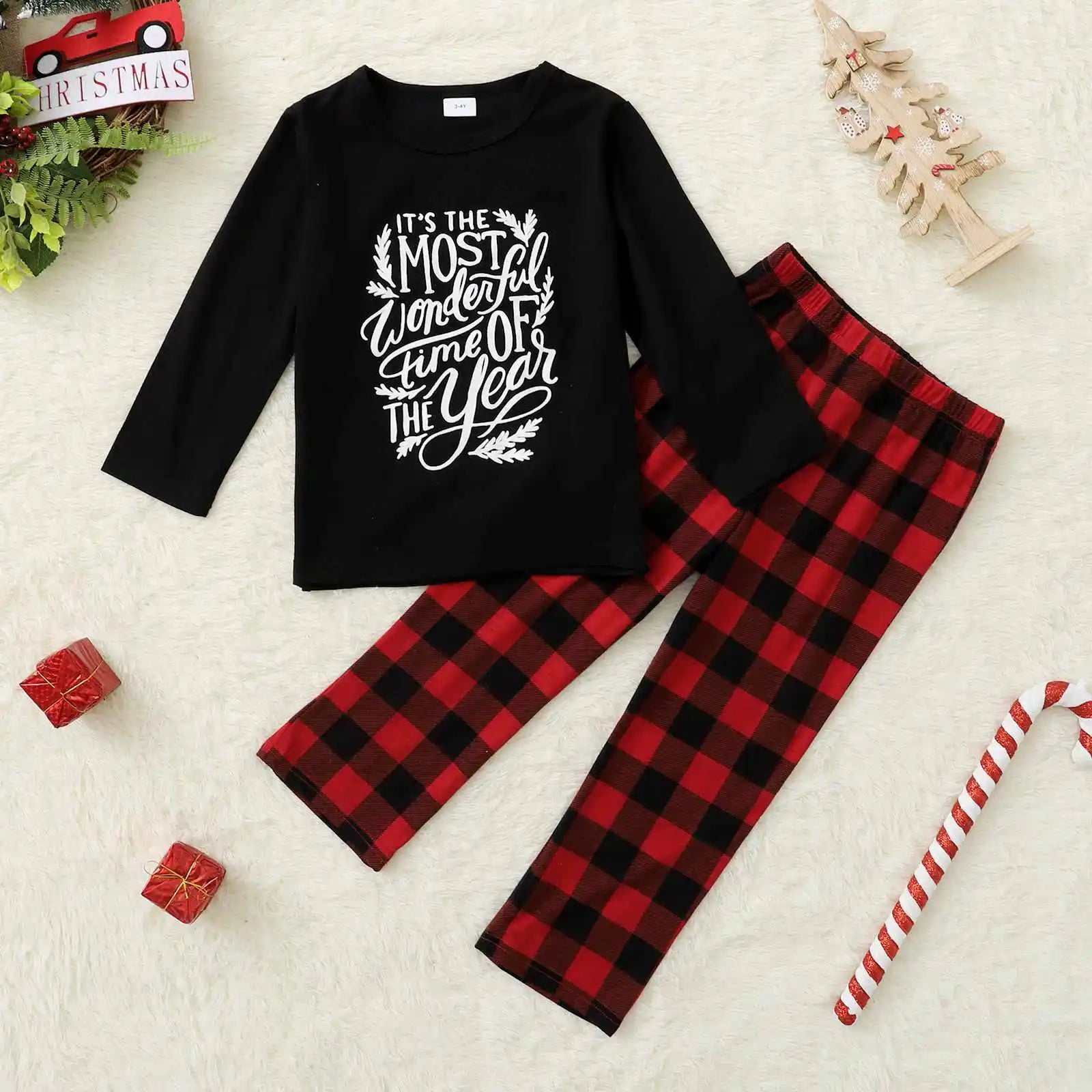 Custom Family Pajamas Best Christmas Pajamas Holiday Matching outfit for Family Sleepwear Homewear for Baby Kids Mom Dad Catpapa