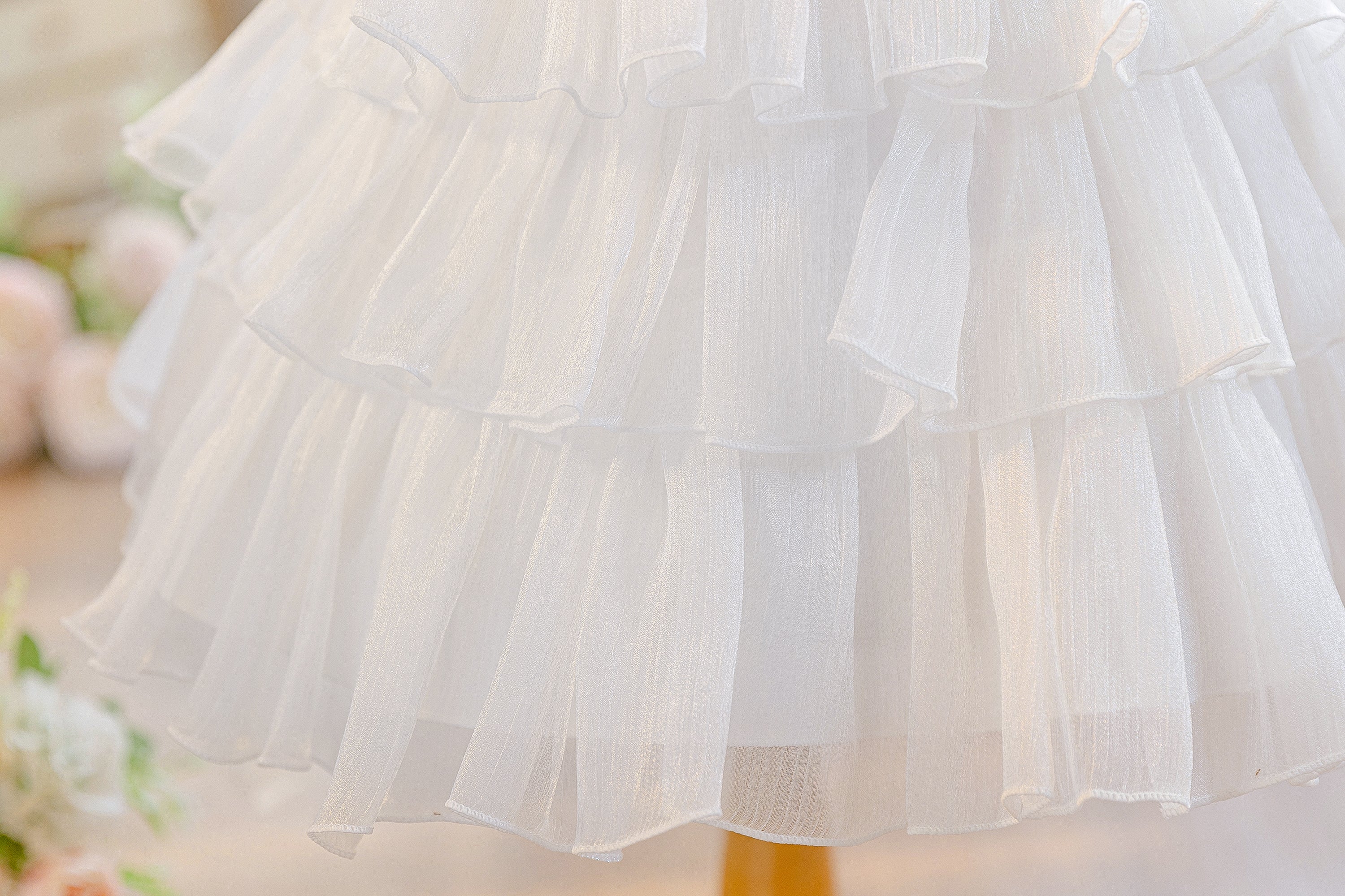 Wholesale Summer Mesh Princess Dress for Wholesale Teen Girls Clothes Set | Floral Print Kids Birthday Party Outfit | Breathable Toddler OOTD 2-7Y