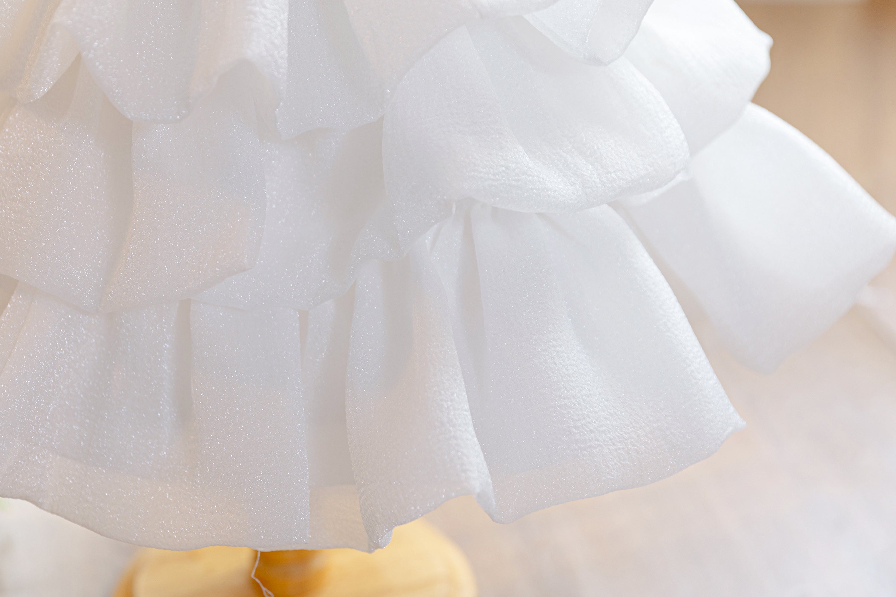 Wholesale 18M-7Y Girls Flutter Bow Glitter Tiered Tulle Princess Dress, Kids Birthday Party Pearl Waist Soft Mesh Formal Gown