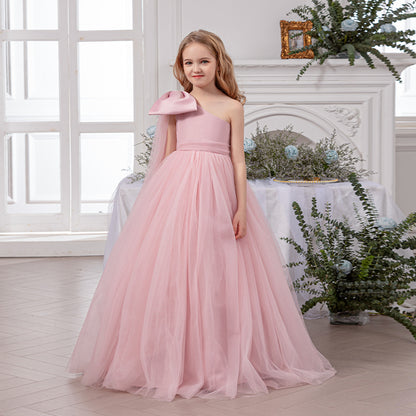 8-14Y Wholesale Teen Dress Flower Girl Dresses Summer Tutu Dress Mesh Dress Bulk Baby Clothing Vendors Catpapa