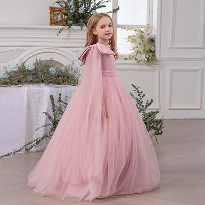 8-14Y Wholesale Teen Dress Flower Girl Dresses Summer Tutu Dress Mesh Dress Bulk Baby Clothing Vendors Catpapa